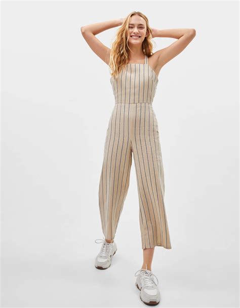 striped jumpsuit dresses bershka united states striped jumpsuit jumpsuit fashion