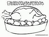 Coloring Pages Turkey Thanksgiving Color Printable Kids Cooked Sheets Cartoon Meal Preschool Printables Cute Dish Amanda Opossum Print Colouring Children sketch template