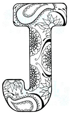 letter  zentangle coloring page  zentangle alphabet category