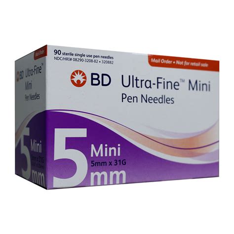 bd ultra fine mini  needles  mm bx