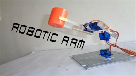 micro servo robotic arm arduino based simple diy youtube