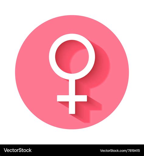 female gender symbol icon royalty  vector image