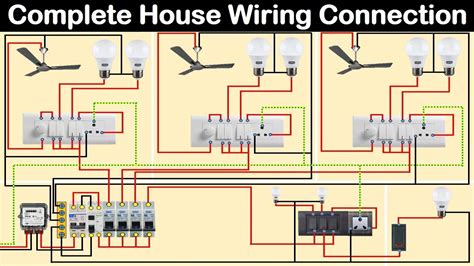 complete house wiring diagram  main distribution board house wiring electrical