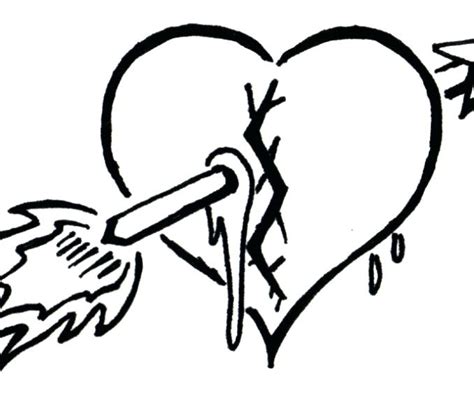 sad heart coloring pages