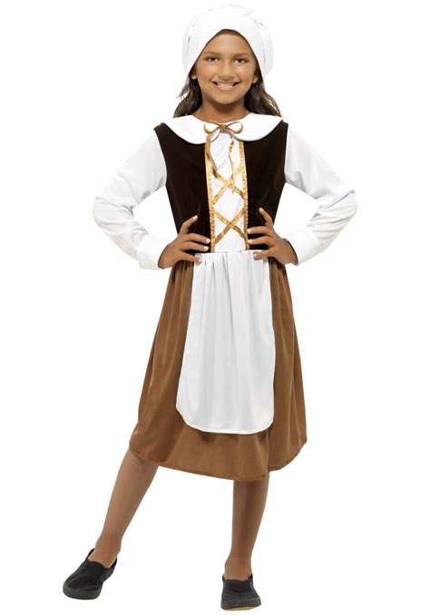 tudor girl costume brown mad world fancy dress