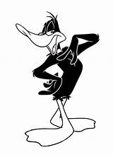 Coloring Daffy Duck Himself Proud Pages Netart sketch template