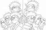 Naruto Pain Line Drawing Outline Coloring Pages Anime Manga Artbook Sketch Complete Team Paths Six Deviantart Drawings Book Sasuke Shippuden sketch template