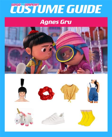 Agnes Gru Costume Diy Cosplay W Wig Overalls And Yellow Shirt