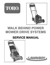 toro   wheel walk power mower manual