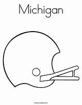 Michigan Coloring Pages Helmet Favorites Login Add Getdrawings Twistynoodle sketch template