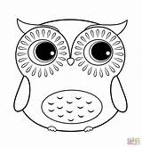 Cute Owl Simple Drawing Draw Cartoon Drawings Paintingvalley sketch template