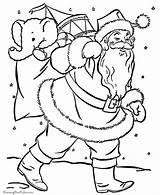 Santa Coloring Printable Sheets Pages Claus Christmas Kids Book sketch template