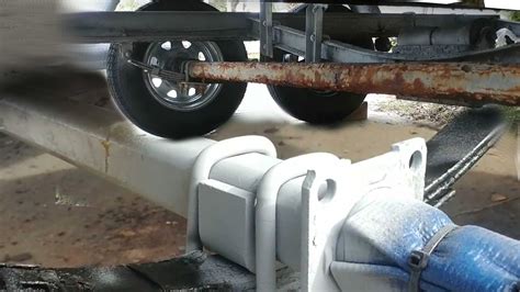 trailer parts galvanized boat trailer axle  hub face lbs  brake flange square tube