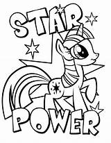 Pony Little Coloring Pages Blank Power Star Getdrawings Printable sketch template