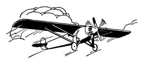 vintage airplane clip art  clip art
