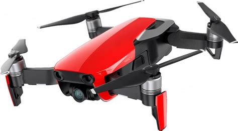 dji mavic air fly  combo quadcopter  remote controller flame red