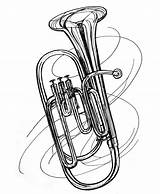 Tuba Drawing Sousaphone Euphonium Brass Daily Clipartmag Getdrawings Drawings Week Paintingvalley Band Choose Board sketch template