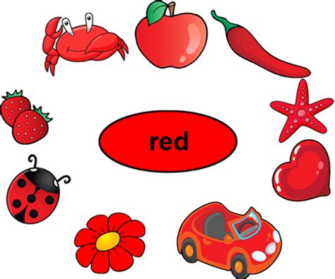 color recognition red worksheets worksheets