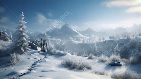 ice age snow game cg hd powerpoint background