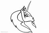 Unicorn Head Coloring Pages Printable Adults Kids sketch template