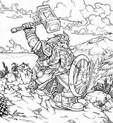 Warcraft Dwarf Malvorlagen Printable Hobbit Kids Legion Dwarves Sketches Books sketch template