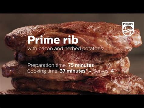 airfryer prime rib recipe   philips airfryer xxl hd youtube
