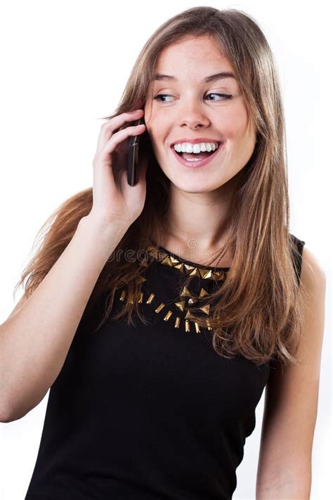 Happy Phone Call Stock Image Image Of Happiness Attractive 38068739