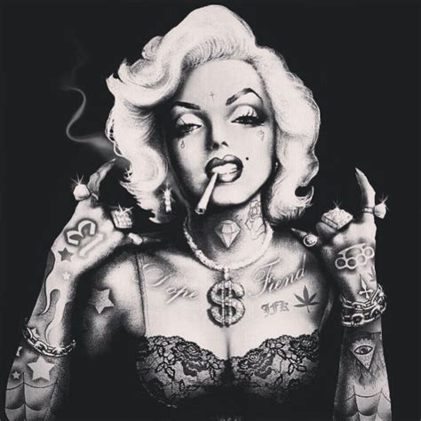 Marilyn Monroe Tattoos I Love Her Gangster Style Marilyn Monroe