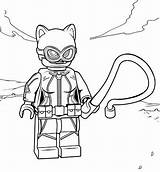 Coloring Catwoman Lego Pages Eight Fascinating Kids sketch template