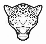 Jaguar Logo Coloring Pages Vector Face Animal Easy Drawings Head Cheetah Clipart Cartoon Tattoo Panther Cat Drawn sketch template