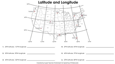 printable  map  longitude  latitude lines save map  west printable united states