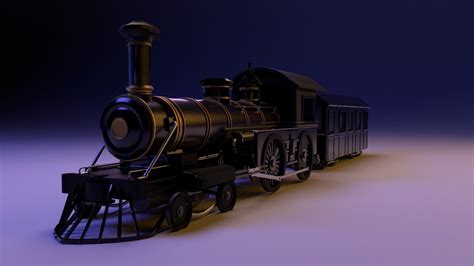 model western train cgtrader