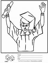 Coloring Graduation Pages Kids Color Print Library Clipart Book Popular Number sketch template