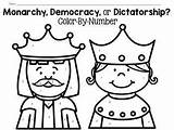 Democracy Teacherspayteachers Dictatorship Monarchy sketch template