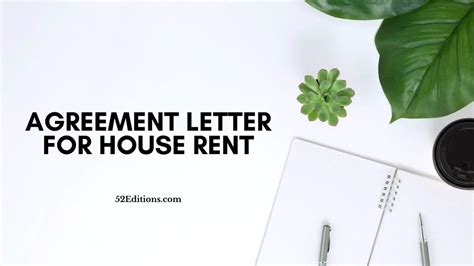agreement letter  house rent sample   letter templates
