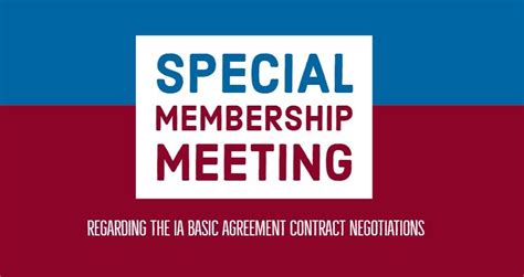 special membership meeting