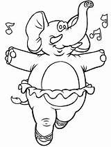 Coloring Pages Ballet Sheets Coloringpages1001 Elephant Elephants Printable Kids Animals Print sketch template