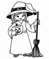 Coloring Halloween Pages Broom Witch Learning Years Holiday Costume sketch template