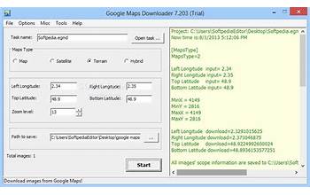 Google Hybrid Maps Downloader screenshot #3
