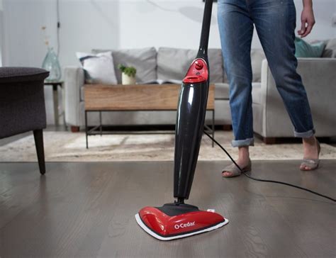 cedar steam mop tackles grime  hard floors  carpet gadget flow