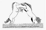 Bucking Stallions Clipartkey Jing sketch template