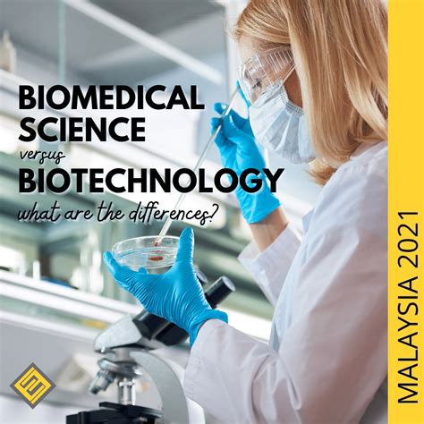 biomedical science  biotechnology whats  difference excel