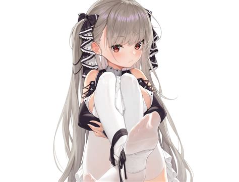 Wallpaper Formidable Azur Lane Gray Hair Twintails