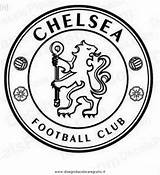 Chelsea Logo Pages Calcio Coloring Template Foto sketch template