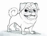 Pug Coloring Pages Baby Getcolorings Dog sketch template
