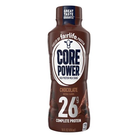 core power chocolate complete protein milk shake shop diet fitness