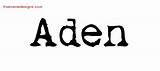 Name Aiden Tattoo Designs Kaden Caden Writer Vintage Aden Freenamedesigns sketch template