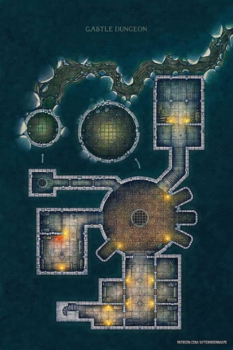 ocart castle dungeon battle map  rdnd