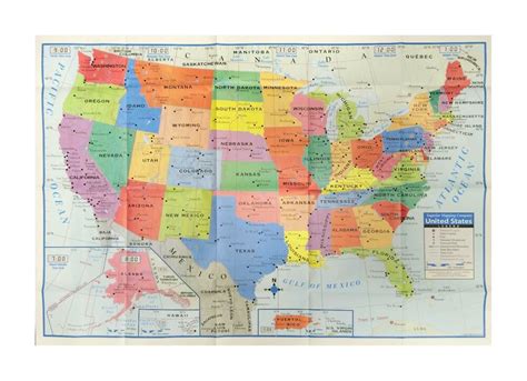 united states  wall map    usa large poster size home