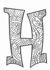 Mandalas Abecedario Originales Alphabet Alfabeto Zentangles Mayusculas sketch template